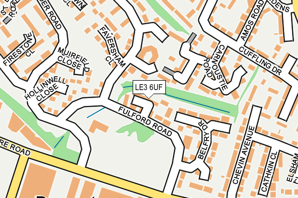 LE3 6UF map - OS OpenMap – Local (Ordnance Survey) LE3 6UF map - OS OpenMap – Local (Ordnance Survey)