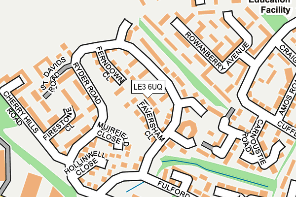 LE3 6UQ map - OS OpenMap – Local (Ordnance Survey) LE3 6UQ map - OS OpenMap – Local (Ordnance Survey)