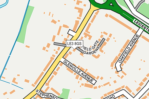 LE3 8GS map - OS OpenMap – Local (Ordnance Survey) LE3 8GS map - OS OpenMap – Local (Ordnance Survey)