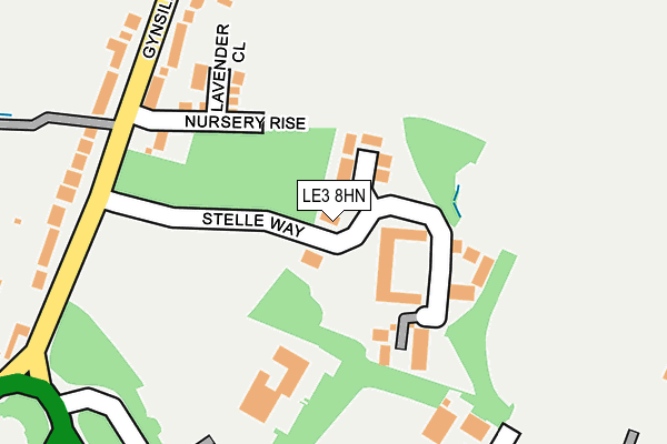 LE3 8HN map - OS OpenMap – Local (Ordnance Survey) LE3 8HN map - OS OpenMap – Local (Ordnance Survey)
