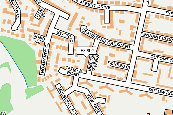 LE3 8LG map - OS OpenMap – Local (Ordnance Survey) LE3 8LG map - OS OpenMap – Local (Ordnance Survey)