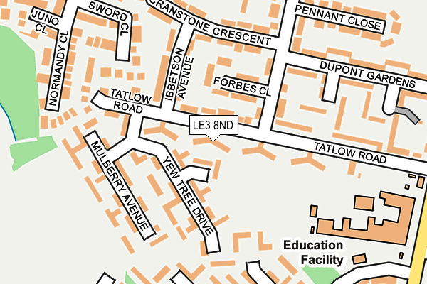 LE3 8ND map - OS OpenMap – Local (Ordnance Survey) LE3 8ND map - OS OpenMap – Local (Ordnance Survey)