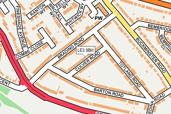 LE3 9BH map - OS OpenMap – Local (Ordnance Survey) LE3 9BH map - OS OpenMap – Local (Ordnance Survey)