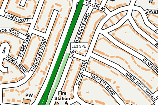 LE3 9PE map - OS OpenMap – Local (Ordnance Survey) LE3 9PE map - OS OpenMap – Local (Ordnance Survey)