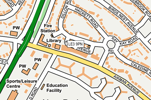 LE3 9PN map - OS OpenMap – Local (Ordnance Survey) LE3 9PN map - OS OpenMap – Local (Ordnance Survey)