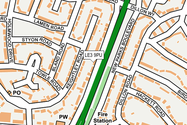 LE3 9PU map - OS OpenMap – Local (Ordnance Survey) LE3 9PU map - OS OpenMap – Local (Ordnance Survey)
