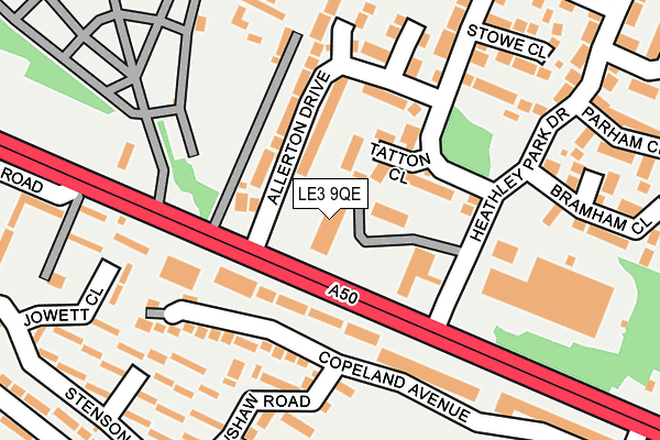 LE3 9QE map - OS OpenMap – Local (Ordnance Survey) LE3 9QE map - OS OpenMap – Local (Ordnance Survey)