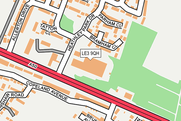 LE3 9QH map - OS OpenMap – Local (Ordnance Survey) LE3 9QH map - OS OpenMap – Local (Ordnance Survey)