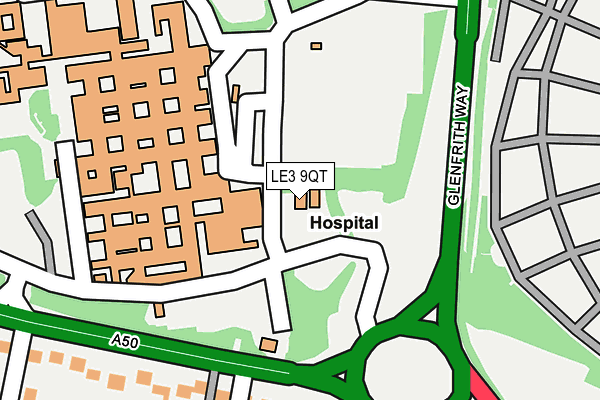 LE3 9QT map - OS OpenMap – Local (Ordnance Survey) LE3 9QT map - OS OpenMap – Local (Ordnance Survey)