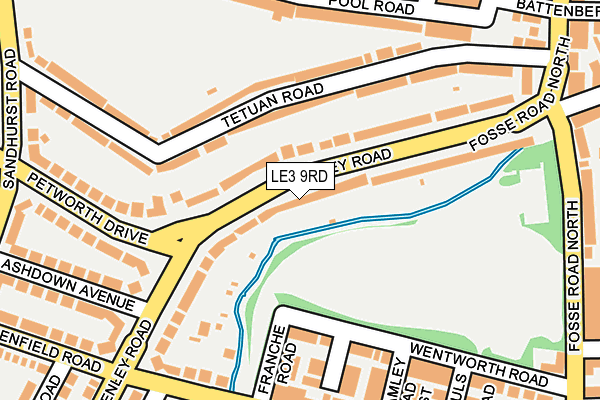LE3 9RD map - OS OpenMap – Local (Ordnance Survey) LE3 9RD map - OS OpenMap – Local (Ordnance Survey)