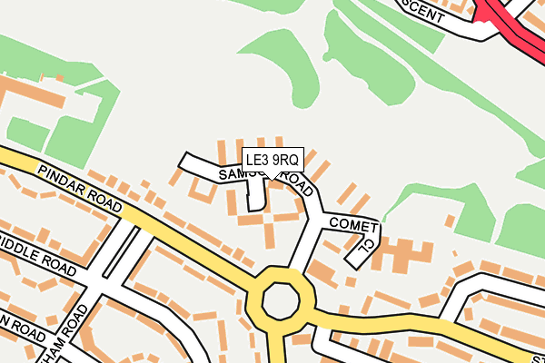 LE3 9RQ map - OS OpenMap – Local (Ordnance Survey) LE3 9RQ map - OS OpenMap – Local (Ordnance Survey)