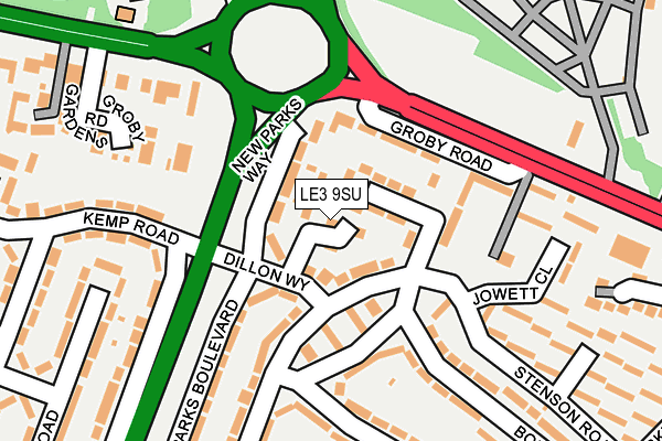 LE3 9SU map - OS OpenMap – Local (Ordnance Survey) LE3 9SU map - OS OpenMap – Local (Ordnance Survey)