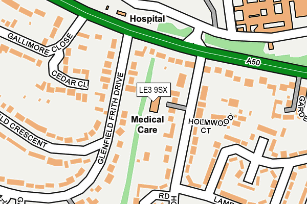 LE3 9SX map - OS OpenMap – Local (Ordnance Survey) LE3 9SX map - OS OpenMap – Local (Ordnance Survey)