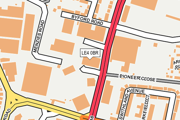 LE4 0BR map - OS OpenMap – Local (Ordnance Survey) LE4 0BR map - OS OpenMap – Local (Ordnance Survey)