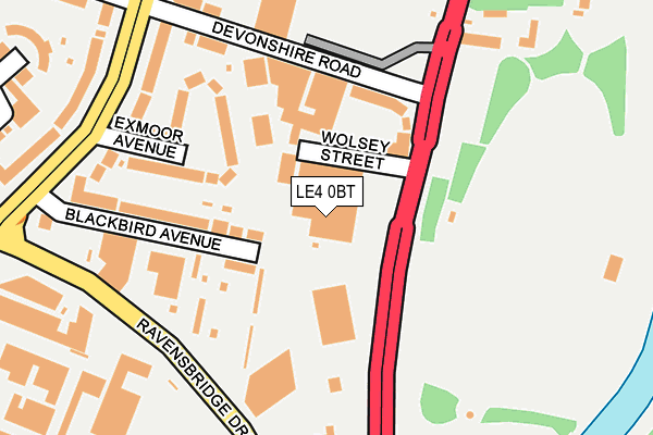 LE4 0BT map - OS OpenMap – Local (Ordnance Survey) LE4 0BT map - OS OpenMap – Local (Ordnance Survey)