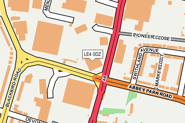 LE4 0DZ map - OS OpenMap – Local (Ordnance Survey) LE4 0DZ map - OS OpenMap – Local (Ordnance Survey)