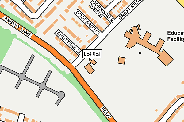 LE4 0EJ map - OS OpenMap – Local (Ordnance Survey) LE4 0EJ map - OS OpenMap – Local (Ordnance Survey)