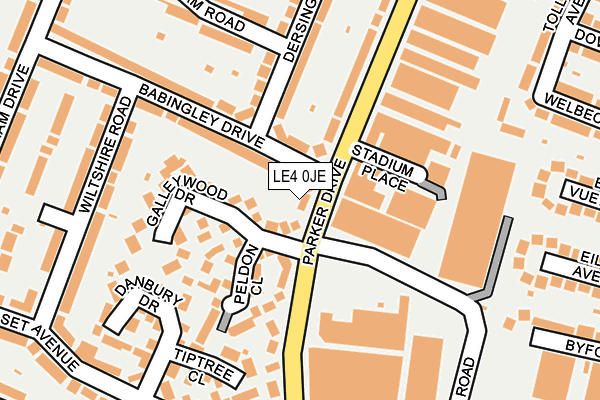 LE4 0JE map - OS OpenMap – Local (Ordnance Survey) LE4 0JE map - OS OpenMap – Local (Ordnance Survey)