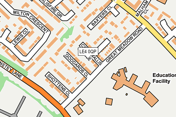 LE4 0QP map - OS OpenMap – Local (Ordnance Survey) LE4 0QP map - OS OpenMap – Local (Ordnance Survey)