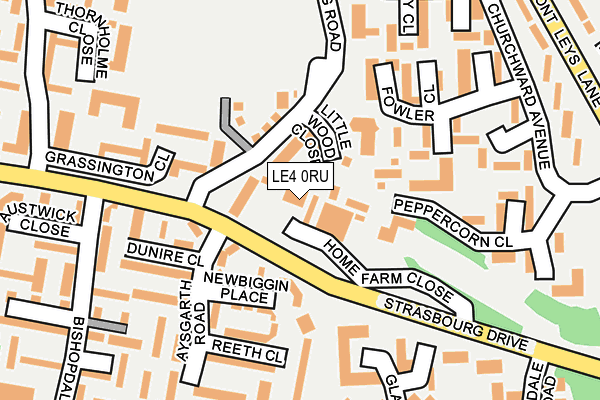 LE4 0RU map - OS OpenMap – Local (Ordnance Survey) LE4 0RU map - OS OpenMap – Local (Ordnance Survey)