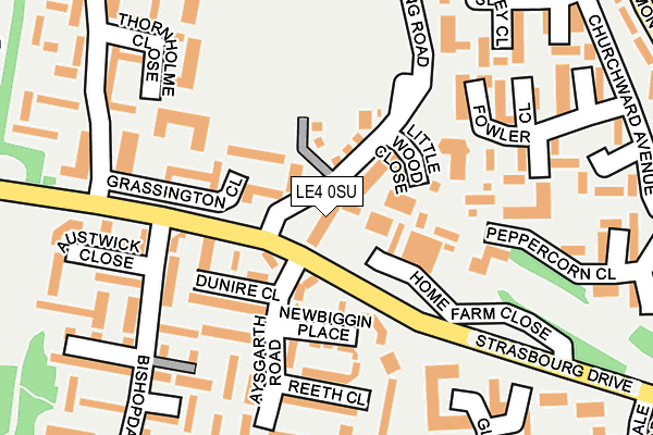 LE4 0SU map - OS OpenMap – Local (Ordnance Survey) LE4 0SU map - OS OpenMap – Local (Ordnance Survey)
