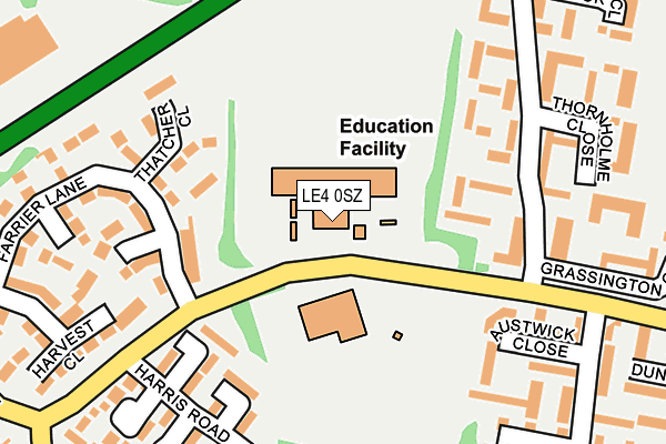LE4 0SZ map - OS OpenMap – Local (Ordnance Survey) LE4 0SZ map - OS OpenMap – Local (Ordnance Survey)