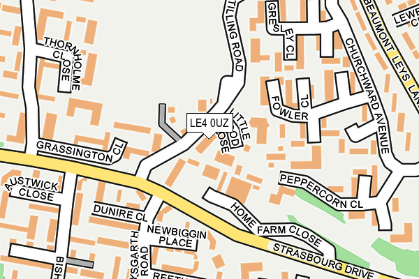 LE4 0UZ map - OS OpenMap – Local (Ordnance Survey) LE4 0UZ map - OS OpenMap – Local (Ordnance Survey)