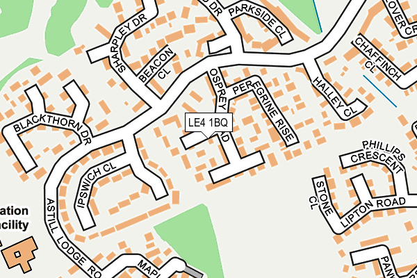 LE4 1BQ map - OS OpenMap – Local (Ordnance Survey) LE4 1BQ map - OS OpenMap – Local (Ordnance Survey)