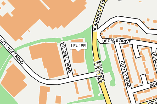 LE4 1BR map - OS OpenMap – Local (Ordnance Survey) LE4 1BR map - OS OpenMap – Local (Ordnance Survey)
