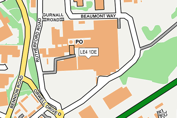 LE4 1DE map - OS OpenMap – Local (Ordnance Survey) LE4 1DE map - OS OpenMap – Local (Ordnance Survey)