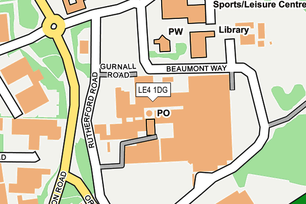 LE4 1DG map - OS OpenMap – Local (Ordnance Survey) LE4 1DG map - OS OpenMap – Local (Ordnance Survey)