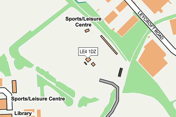 LE4 1DZ map - OS OpenMap – Local (Ordnance Survey) LE4 1DZ map - OS OpenMap – Local (Ordnance Survey)