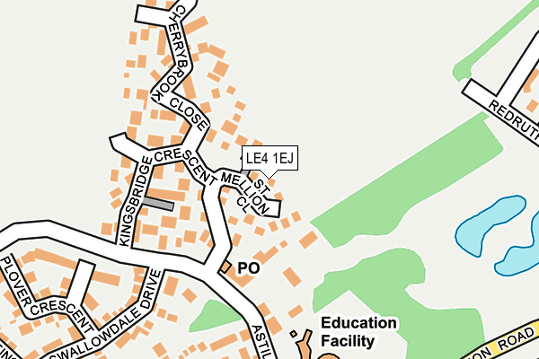 LE4 1EJ map - OS OpenMap – Local (Ordnance Survey) LE4 1EJ map - OS OpenMap – Local (Ordnance Survey)