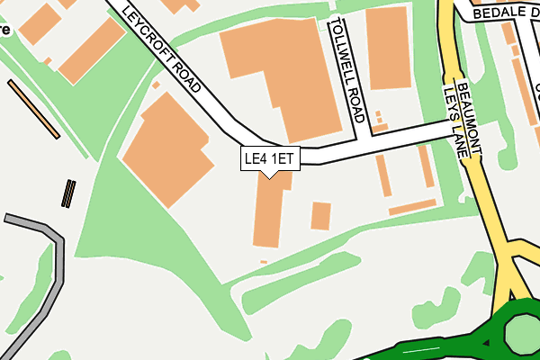 LE4 1ET map - OS OpenMap – Local (Ordnance Survey) LE4 1ET map - OS OpenMap – Local (Ordnance Survey)