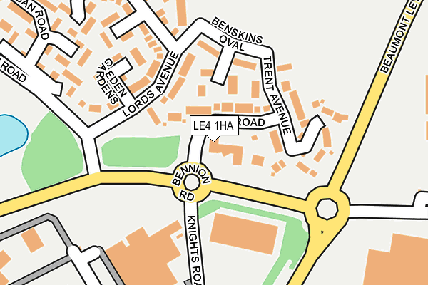 LE4 1HA map - OS OpenMap – Local (Ordnance Survey) LE4 1HA map - OS OpenMap – Local (Ordnance Survey)