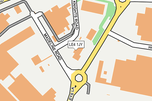 LE4 1JY map - OS OpenMap – Local (Ordnance Survey) LE4 1JY map - OS OpenMap – Local (Ordnance Survey)