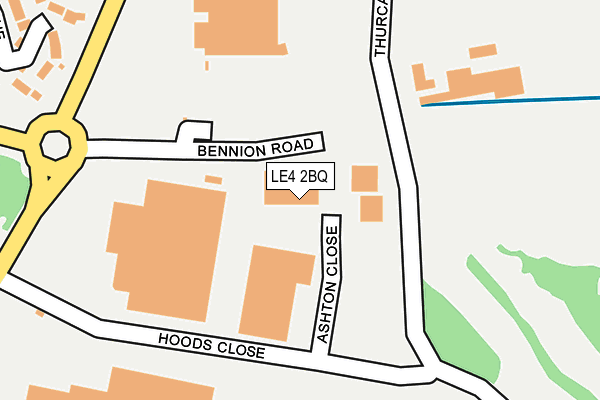 LE4 2BQ map - OS OpenMap – Local (Ordnance Survey) LE4 2BQ map - OS OpenMap – Local (Ordnance Survey)