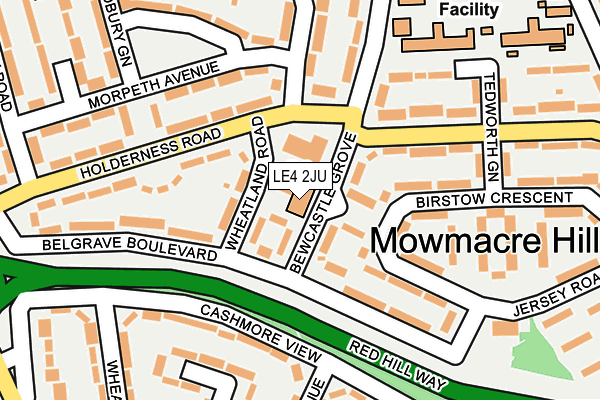 LE4 2JU map - OS OpenMap – Local (Ordnance Survey) LE4 2JU map - OS OpenMap – Local (Ordnance Survey)