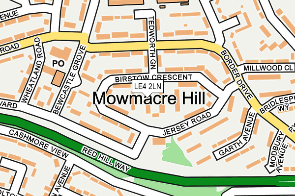 LE4 2LN map - OS OpenMap – Local (Ordnance Survey) LE4 2LN map - OS OpenMap – Local (Ordnance Survey)