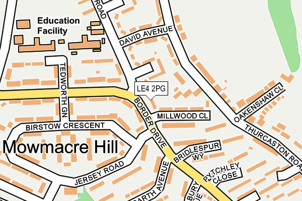 LE4 2PG map - OS OpenMap – Local (Ordnance Survey) LE4 2PG map - OS OpenMap – Local (Ordnance Survey)