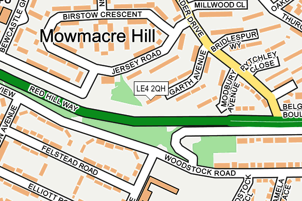 LE4 2QH map - OS OpenMap – Local (Ordnance Survey) LE4 2QH map - OS OpenMap – Local (Ordnance Survey)