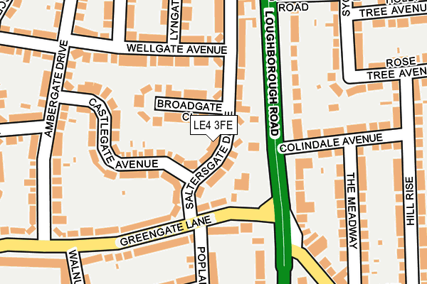 LE4 3FE map - OS OpenMap – Local (Ordnance Survey) LE4 3FE map - OS OpenMap – Local (Ordnance Survey)