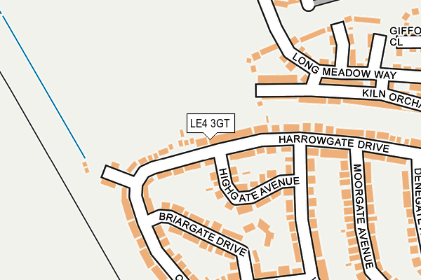 LE4 3GT map - OS OpenMap – Local (Ordnance Survey) LE4 3GT map - OS OpenMap – Local (Ordnance Survey)
