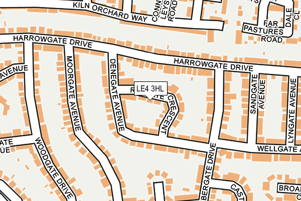 LE4 3HL map - OS OpenMap – Local (Ordnance Survey) LE4 3HL map - OS OpenMap – Local (Ordnance Survey)