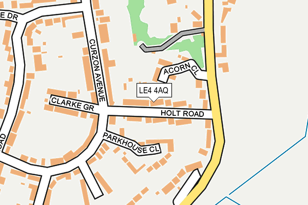 LE4 4AQ map - OS OpenMap – Local (Ordnance Survey) LE4 4AQ map - OS OpenMap – Local (Ordnance Survey)