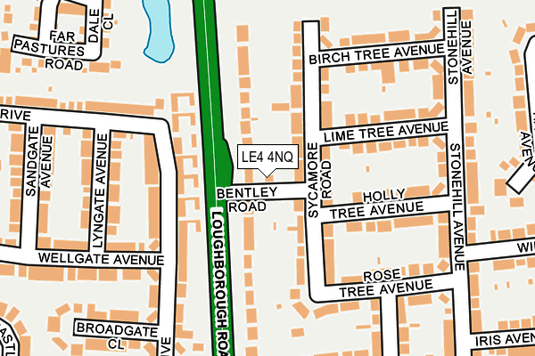 LE4 4NQ map - OS OpenMap – Local (Ordnance Survey) LE4 4NQ map - OS OpenMap – Local (Ordnance Survey)
