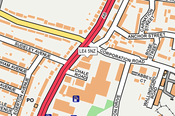 LE4 5NZ map - OS OpenMap – Local (Ordnance Survey) LE4 5NZ map - OS OpenMap – Local (Ordnance Survey)