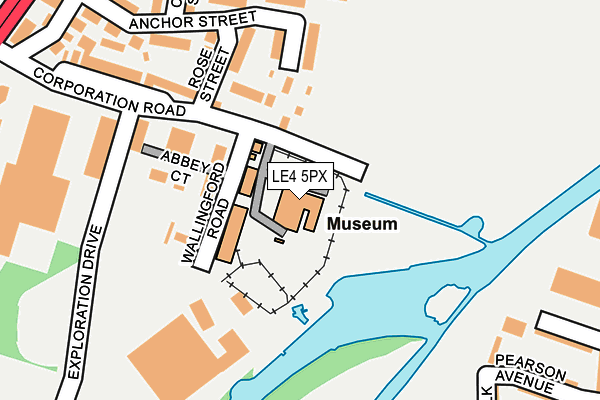 LE4 5PX map - OS OpenMap – Local (Ordnance Survey) LE4 5PX map - OS OpenMap – Local (Ordnance Survey)