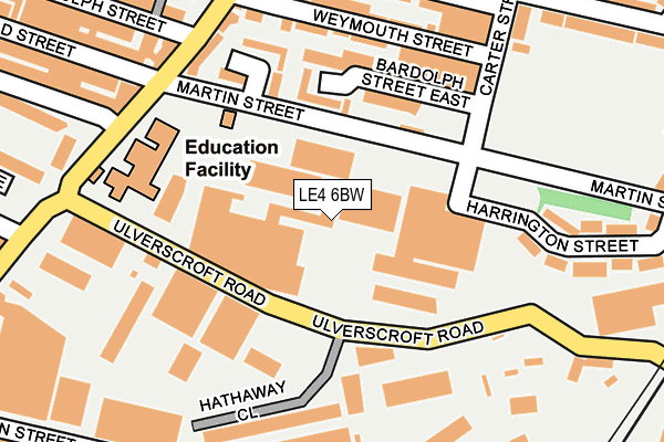LE4 6BW map - OS OpenMap – Local (Ordnance Survey) LE4 6BW map - OS OpenMap – Local (Ordnance Survey)