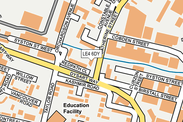 LE4 6DY map - OS OpenMap – Local (Ordnance Survey) LE4 6DY map - OS OpenMap – Local (Ordnance Survey)